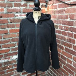 Black Fleece Jacket by Faded Glory